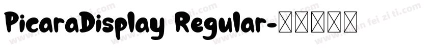 PicaraDisplay Regular字体转换